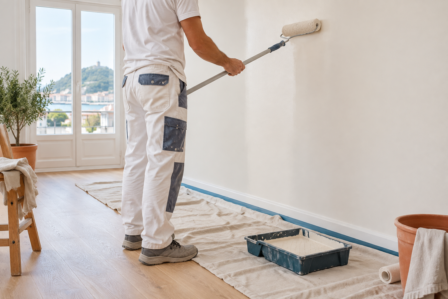 Pintura interior de una vivienda